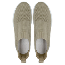 Khaki Spring/Summer New Flyknit Sports Shoes Women's Single Mesh Breathable Running Shoes Soft Sole
