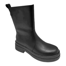 Black Martin boots women's new British style genuine leather boots children's shoes autumn and winter thick soled short boots