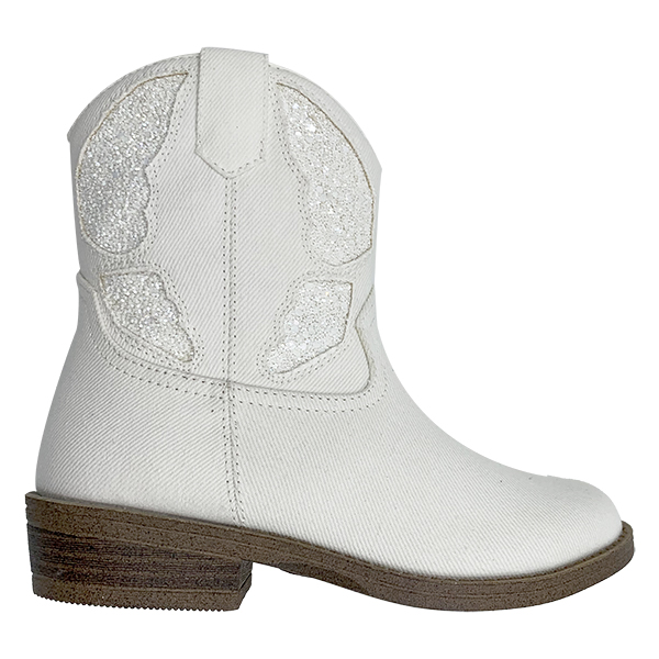 Children's shoes Western cowboy boots V-neck short tube embroidered knight boots Women's white mesh red thick heel genuine leather Martin boots