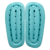 Dark green thick soled two character slippers for women suitable for taking a shower in the bathroom with anti slip soft soles for wearing women's shoes outside