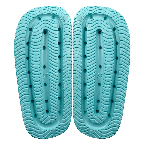 Dark green thick soled two character slippers for women suitable for taking a shower in the bathroom with anti slip soft soles for wearing women's shoes outside
