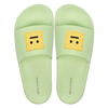 Summer new smiley face slippers women's home bathroom slippers one line slippers