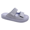 Purple women's thick soled two character sandals are casual and versatile shoes for daily wear. They are lightweight breathable and can be worn as beach sandals