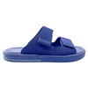 Navy blue men's thick soled two character sandals for daily wear lightweight and breathable suitable for outdoor beach wear