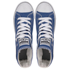 Blue high top canvas shoes new versatile board shoes spring and autumn flat shoes