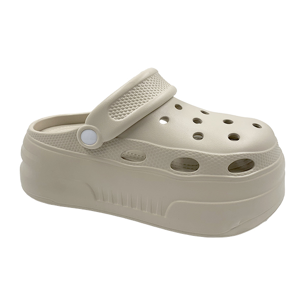 Thick sole 7cm height increasing toe cap slippers for women fashionable summer anti slip hole shoes