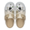 Gradient colored perforated shoes for women new summer outerwear with a sense of stepping on poop thick sole toe cover and half slippers