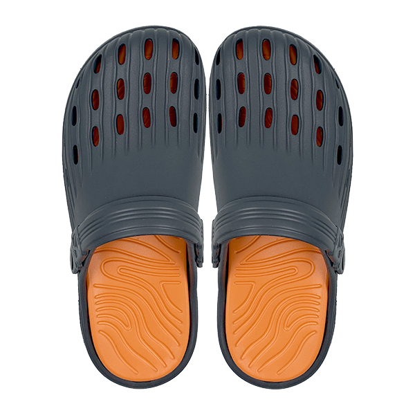 New men's perforated shoes with anti slip toe cap slippers for nurses hollowed out flat beach shoes
