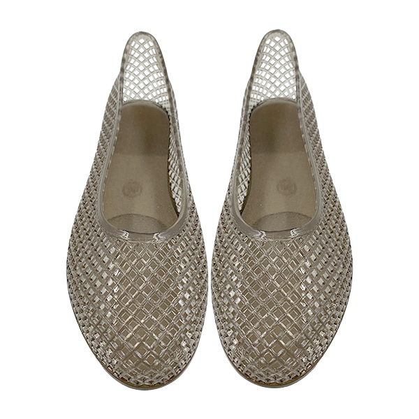Hollow out jelly shoes women's new style niche design plastic crystal sandals