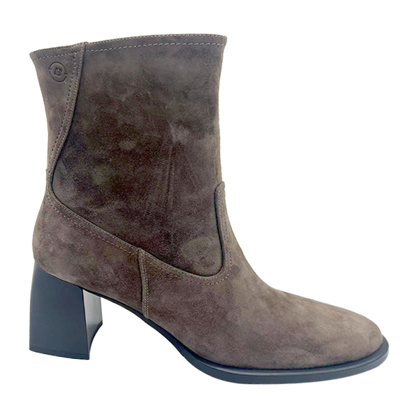 Real leather high-heeled short boots for women new pointed toe women's mom boots children's Martin boots