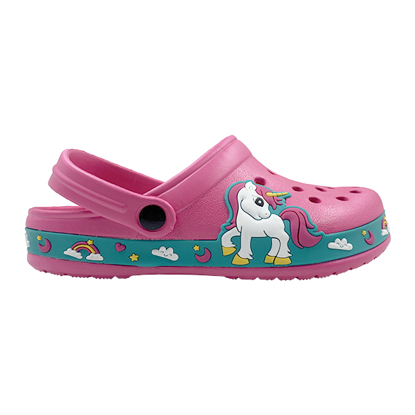 Children's slippers girls' indoor and outdoor travel sports breathable and non slip cartoon children's baby hole shoes