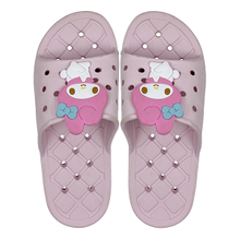 EVA integrated cartoon bathroom slippers with water leakage anti slip soft bottom and breathability