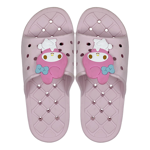 EVA integrated cartoon bathroom slippers with water leakage anti slip soft bottom and breathability
