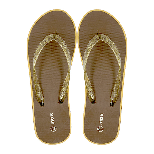 Fashionable flip flops with thick sole and comfortable clip on sandals beach slippers