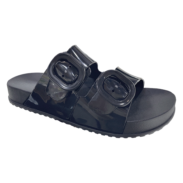 New men's shoe slippers with Roman hollow out thick sole and wide surface summer cool slippers exposed toe jelly shoes