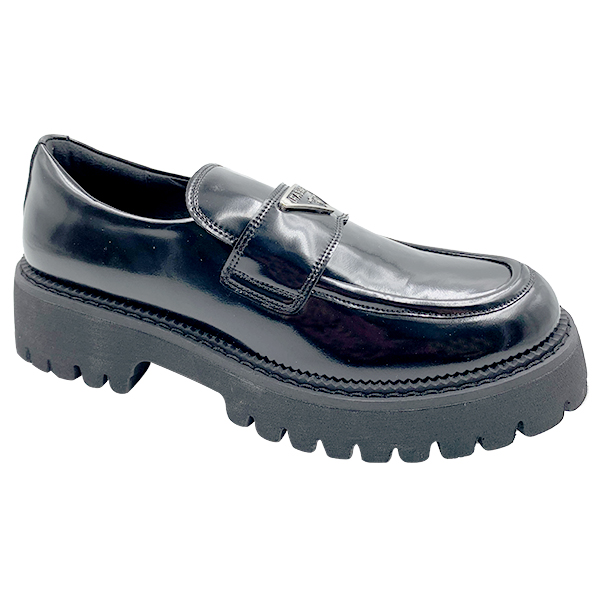Women's thick soled loafers women's new spring single shoes small height increasing British style small leather shoes