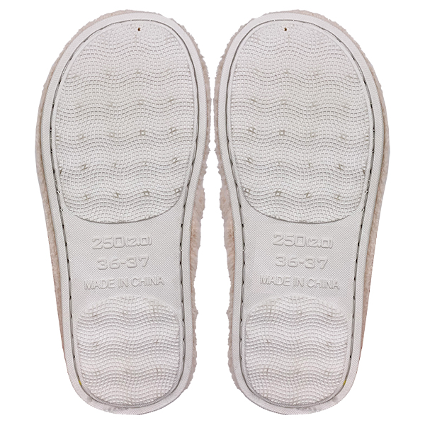 Female autumn and winter cute anti slip silent home floor leakage toe soft bottom plush indoor slippers
