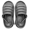 New Thick Bottom Sandals Versatile Velcro Flat Slippers for Height Increase Men and Women Same Style Slippers Couple Shoes