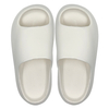 New solid color simple and lightweight indoor slippers for couples anti slip straight drag with a sense of stepping on poop casual cooldown