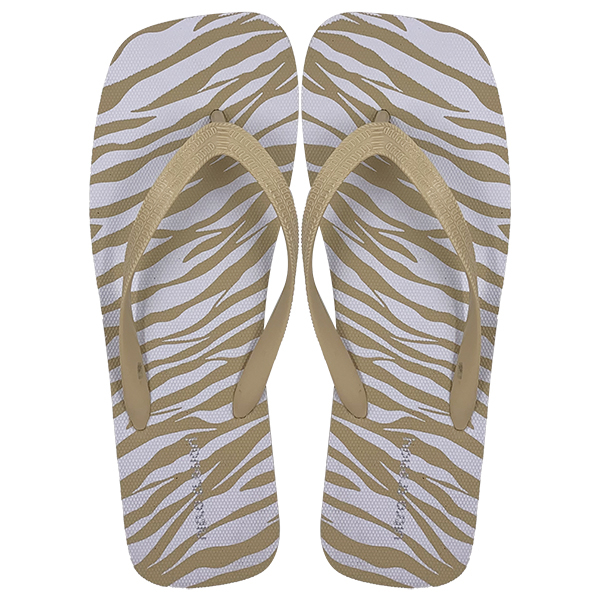 Printed square head seaside flip-flops a new product for external wear in summer