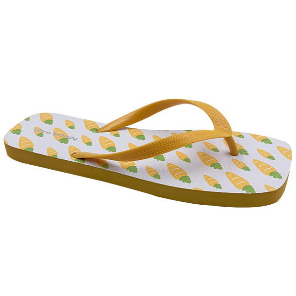 Huluo square head seaside flip-flops are new to wear outside in summer