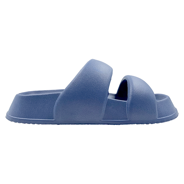 Navy blue thick soled two character slippers for women living in the bathroom non slip soft sole for showering wearing women's shoes outside