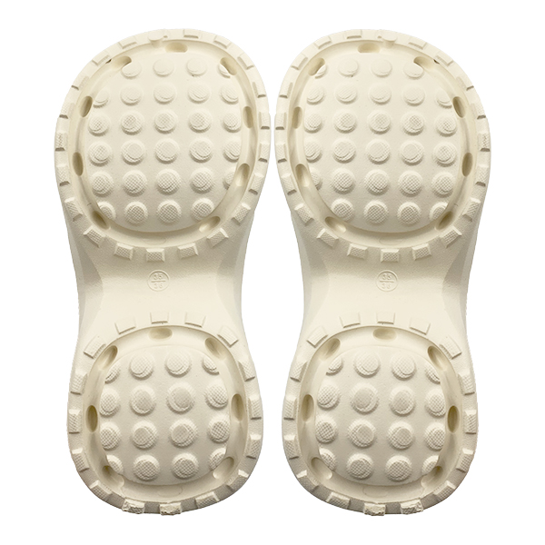 Women's summer thick soled anti slip toe half sand sandals with a sense of poop and holes
