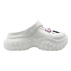 New thick soled two hole shoes for wearing on the outside cool slipper casual cute cartoon sandals