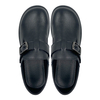 New women's fashionable belt buckle casual shoes with simple and solid color single shoes