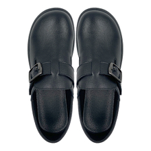 New women's fashionable belt buckle casual shoes with simple and solid color single shoes