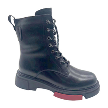 Thick soled British style Martin boots women's new French leather short boots