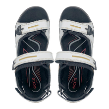 Men's summer thick soled open toe breathable Velcro shock-absorbing anti slip leather beach shoes