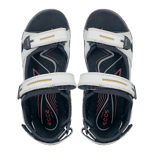 Men's summer thick soled open toe breathable Velcro shock-absorbing anti slip leather beach shoes