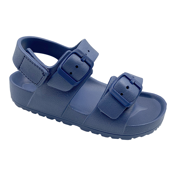 EVA boys' and girls' one-piece slippers with soft sole children's back strap anti slip and anti slip buckle sandals for outdoor wear on the beach