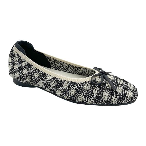 2025 Spring New Flyknit Sheepskin Pad Flat Bottom Simple and Comfortable Versatile Women's Single Shoes