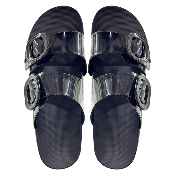 New men's shoe slippers with Roman hollow out thick sole and wide surface summer cool slippers exposed toe jelly shoes