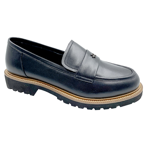 Women's thick soled loafers women's new spring single shoes small height increasing British style small leather shoes