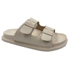 Thick soled wear-resistant soft leather Boken shoes casual one-piece slippers worn with belt buckles semi cool slippers