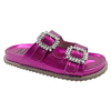 Thick soled wear-resistant soft leather Boken shoes casual one-piece slippers worn with belt buckles semi cool slippers