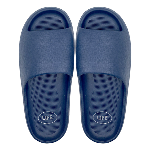 New navy blue EVA foot poop feeling fashionable men's summer outerwear home anti odor straight drag