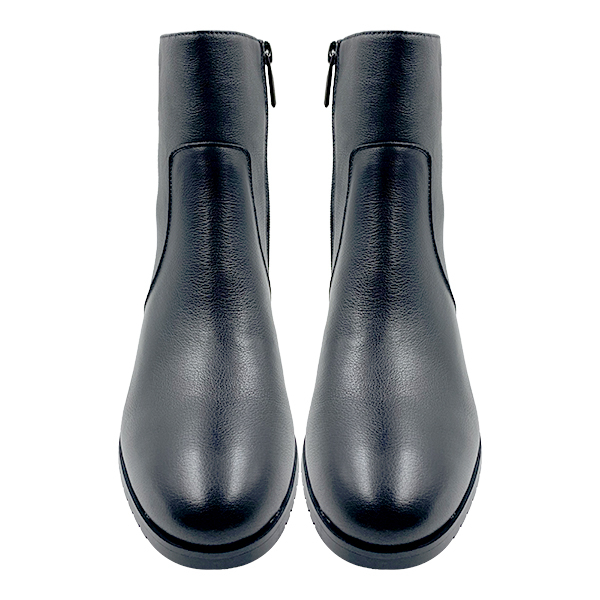 New leather black Martin boots women's pointed high heels versatile women's fashion minimalist boots