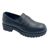 Girls' leather shoes with soft sole for spring and autumn new black performance student princess single shoes