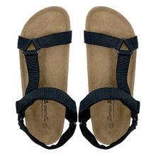New summer fashion trend flat bottomed cork mop Velcro women's sandals
