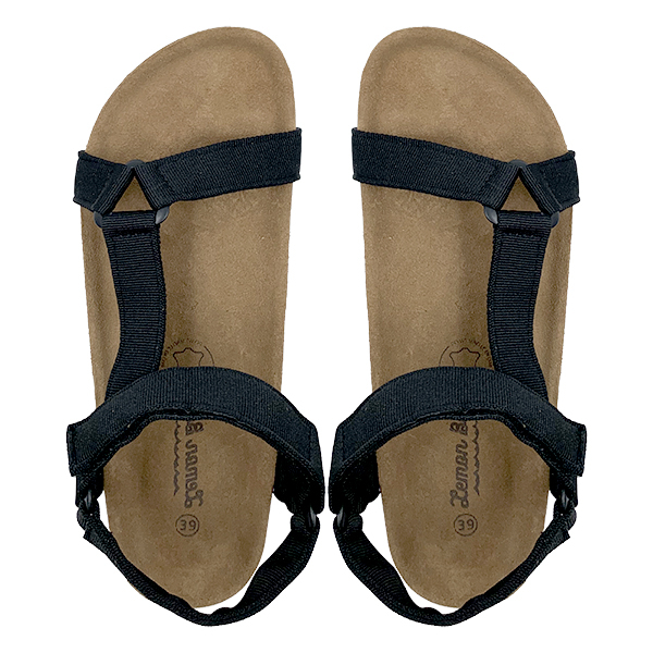 New summer fashion trend flat bottomed cork mop Velcro women's sandals