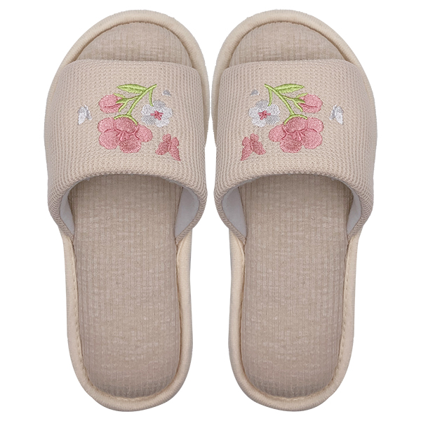 Four Seasons Fragrance Indoor Home Anti slip Breathable Sweat Absorbing Fabric Cotton Slippers