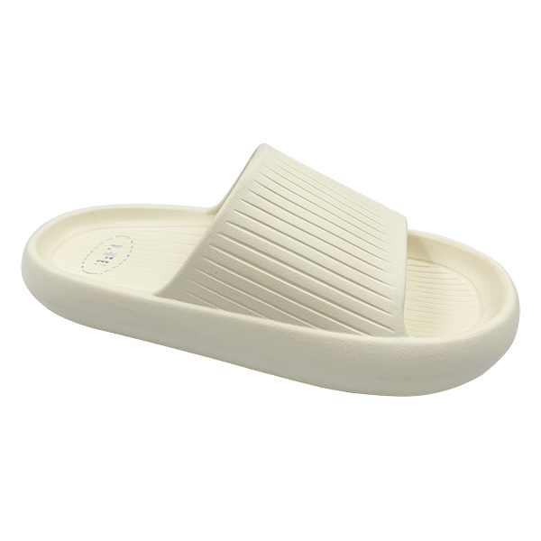 Light yellow EVA thick soled sandals for women's summer outdoor wear with a sense of stepping on poop suitable for indoor home use