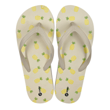 Printed new style flip flops with clip on feet slip resistant beach and beach sandals