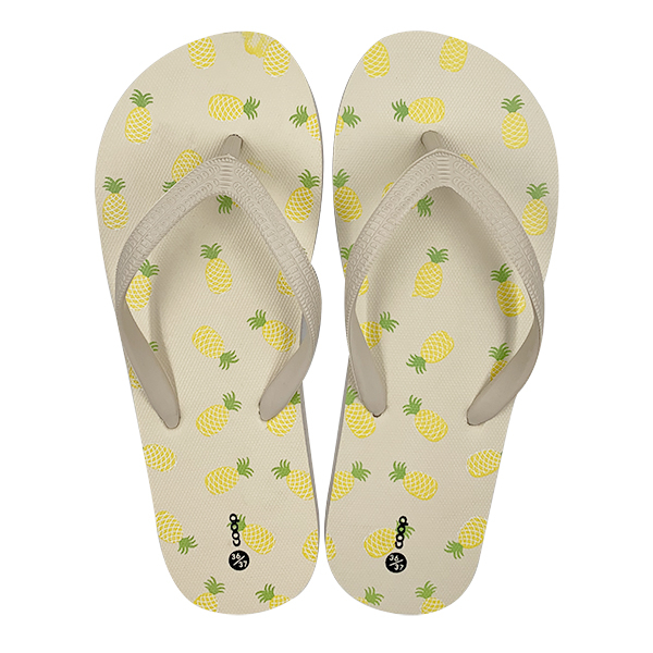 Printed new style flip flops with clip on feet slip resistant beach and beach sandals
