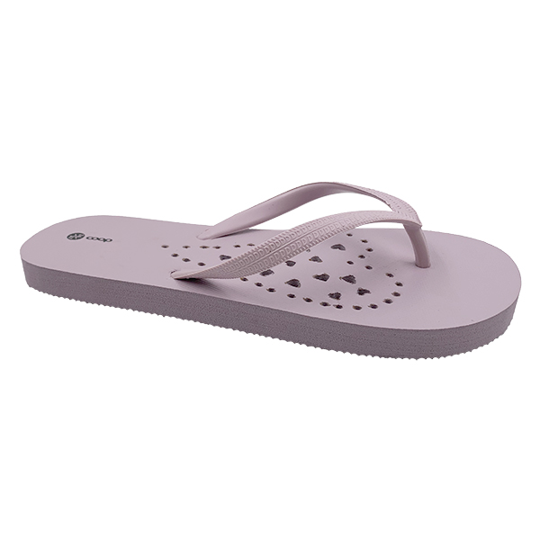 Hollow out heart-shaped new style flip flops with clip on feet slip resistant beach and beach sandals