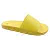 Yellow one-piece slippers with anti slip soft sole can be worn as women's slippers